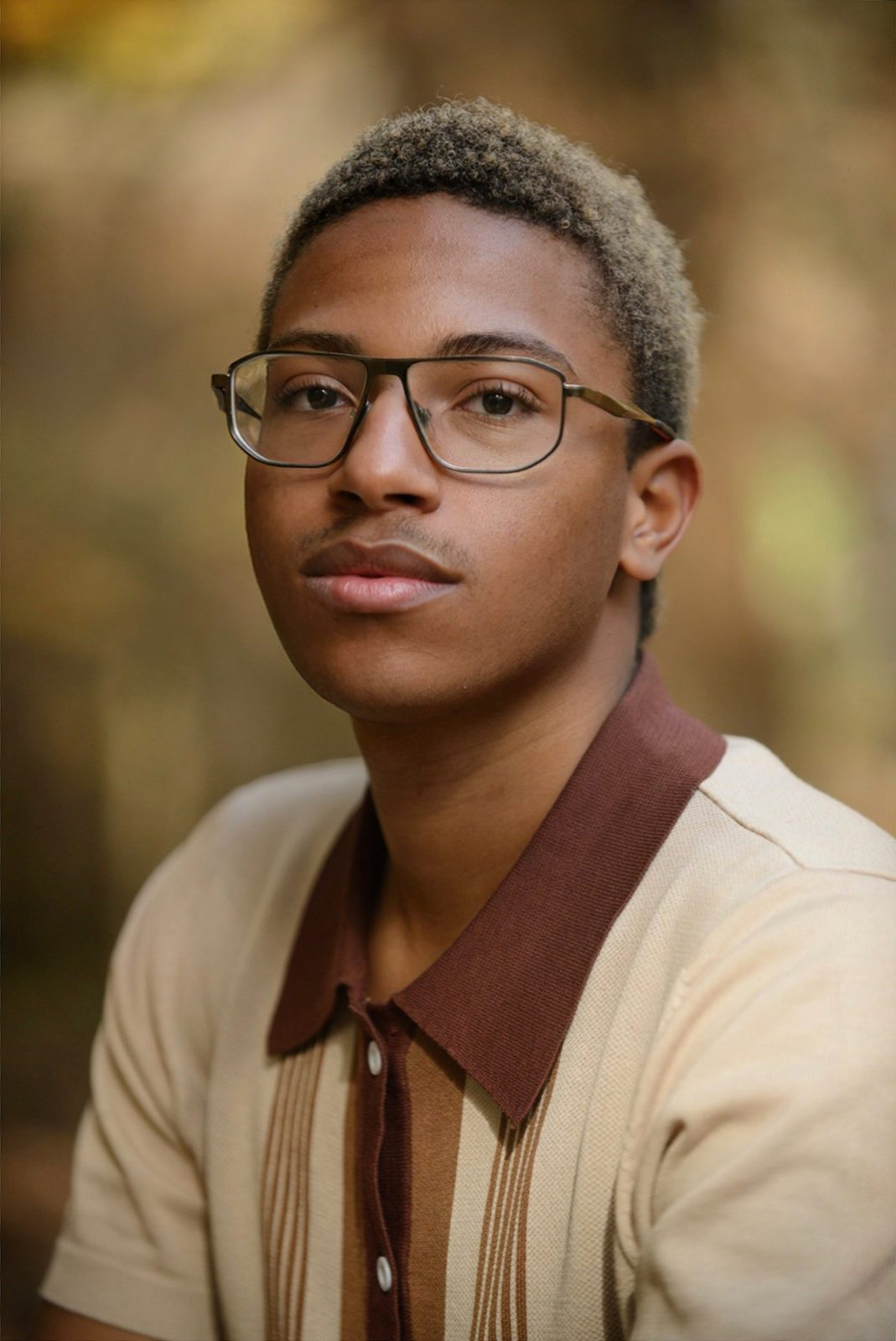 Headshot in Brown Shirt